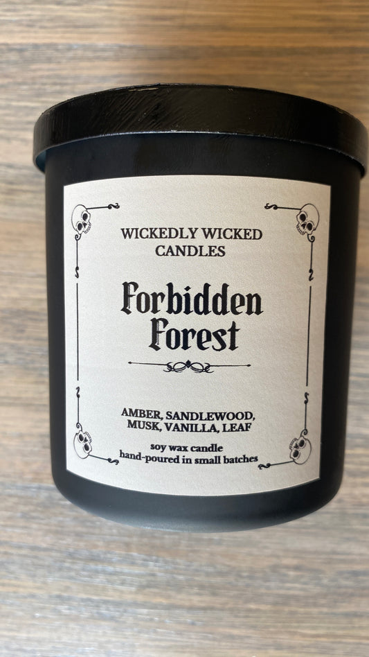 8oz Forbidden Forest Black Tumbler