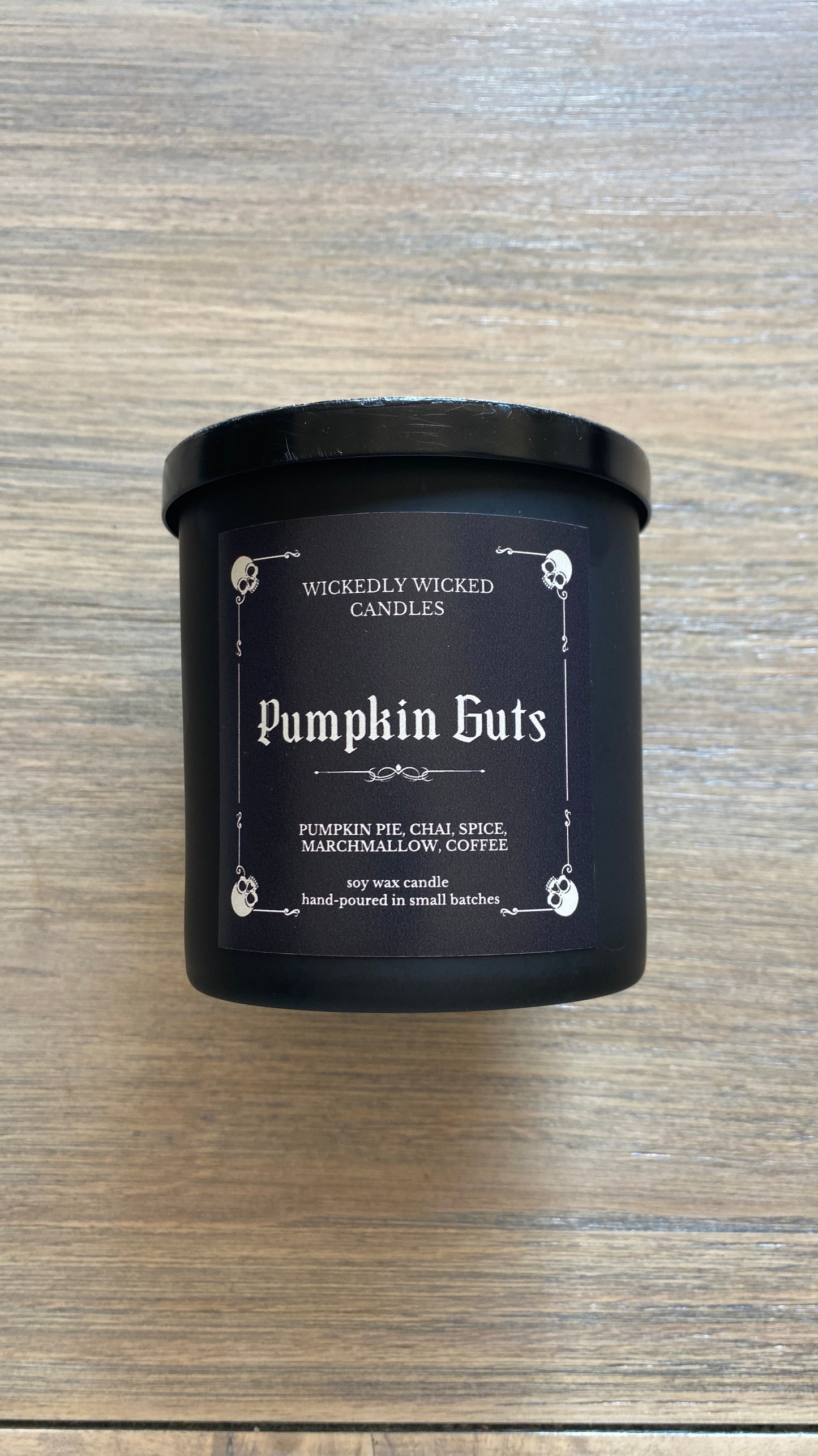 8oz Pumpkin Guts Black Tumbler