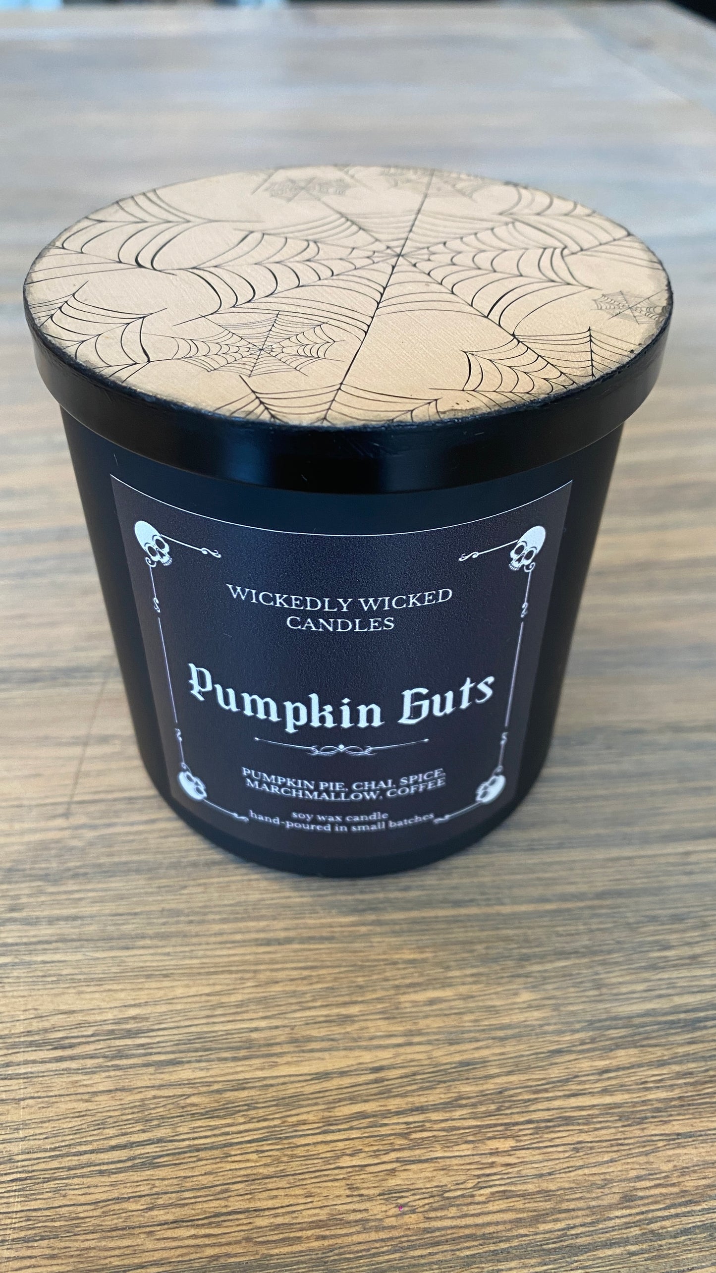 8oz Pumpkin Guts Black Tumbler