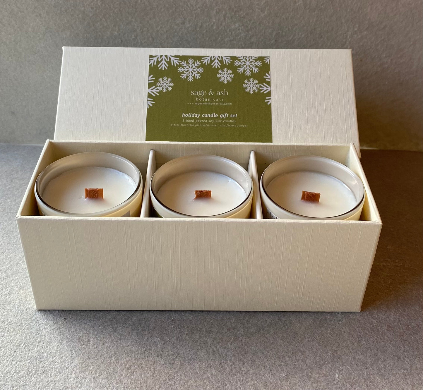 3 Scented Candle Holiday Gift Set